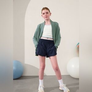 NWT Athleta Girl Oxidized Green Wrap N Roll Cardigan Size XXL/16